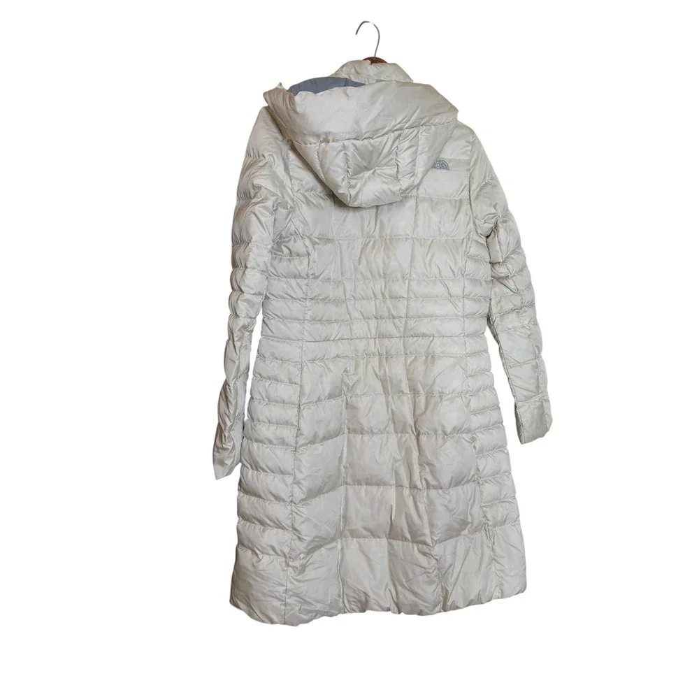 The North Face Womens Metropolis 550 Down Parka Jacket Cream Off-White Size M
